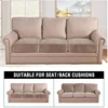 20 Solid Colors Thick Velvet Sofa Seat Covers Plush Sofa Cushion Covers Elastic Slipcover All-inclusive Couch Cover Dining Room 2