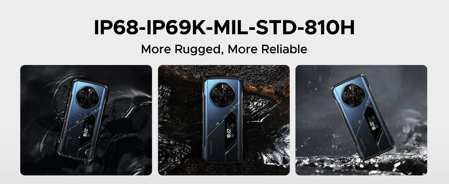 Telephone robust DOOGEE V40 Pro 5G camera IA 200MP 36 Go RAM ro Go telephone storage of game Dimensity, battery 8680