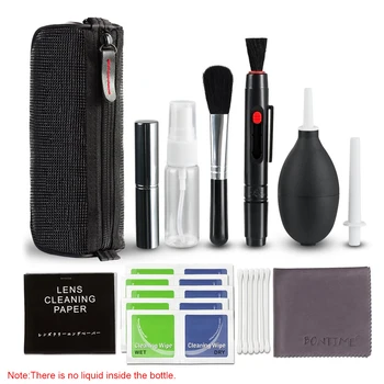 Kit professionale per la pulizia della fotocamera Kit per la pulizia delle lenti con panno per la pulizia della penna per la pulizia del ventilatore dell'aria per la maggior parte dei laptop dei telefoni cellulari delle fotocamere