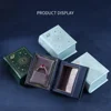 1pc Pu Leather Book-Shaped Ring Box With Suede Fabric Lining Creative European Flip Lid Magnetic Ins Ring Box Jewelry Gift Box 6