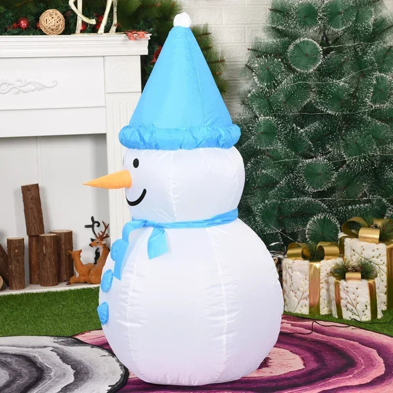 Christmas Snowman Inflatable Toys 1m Blow Up Yard Decoration with Led Lights for Garden Lawn Outdoor Indoor New Year Party Decor 3