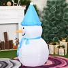 Christmas Snowman Inflatable Toys 1m Blow Up Yard Decoration with Led Lights for Garden Lawn Outdoor Indoor New Year Party Decor 3