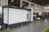 Vitrine de rideau d'air, armoire de rideau d'air frais commerciale, vitrine réfrigérée pour réfrigérateur 6
