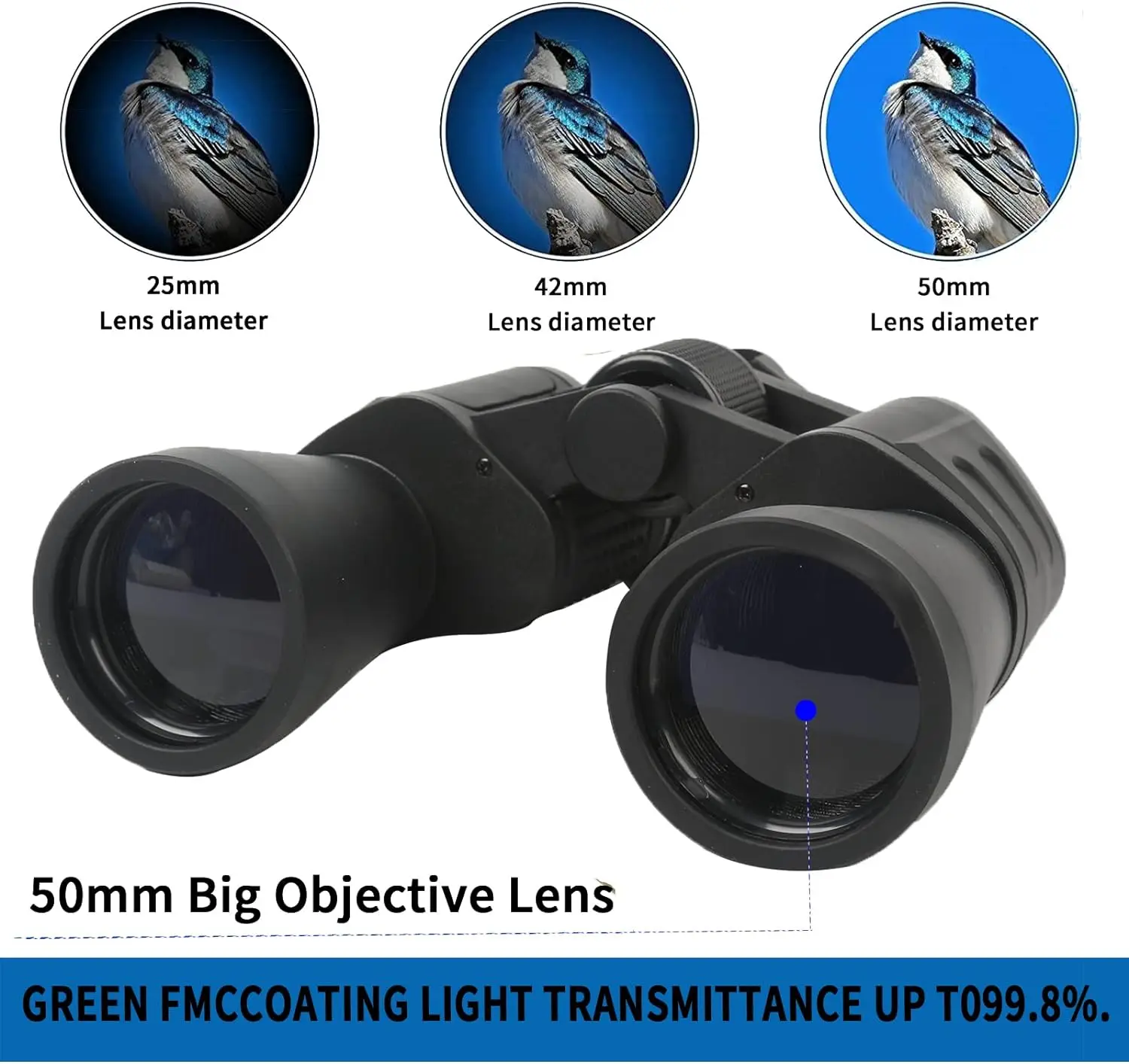 Military 20x50 Powerful Long Range Binoculars Zoom HD BAK4-Prism High Magnification Professional Telescope For Hunting Tourism portable binoculars binoculars telescope mini binoculars