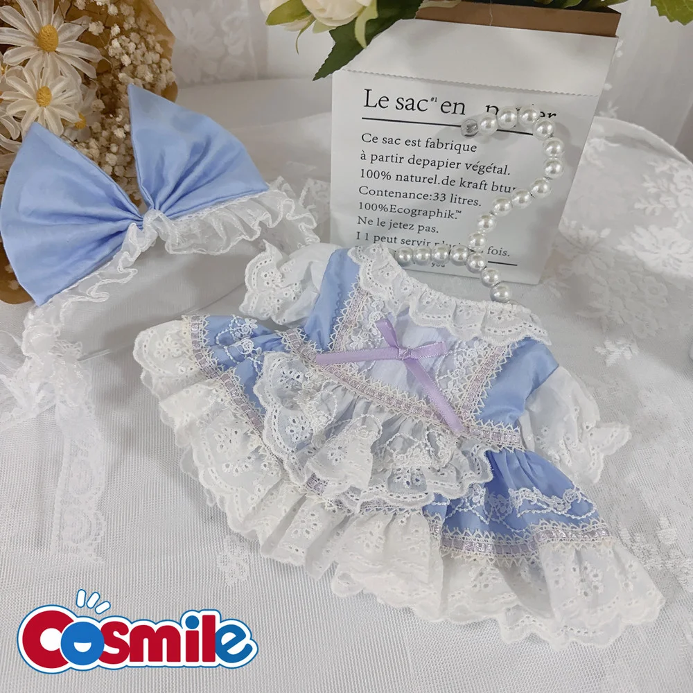 

Костюм горничной Cosmile, одежда для косплея горничной, с рисунком звезды, 15 см, 20 см, 40 см, милая кукольная игрушка