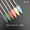 6pcs/set Rubber Silicon Nail Drill Milling Cutter for Manicure Bit Flexible Polisher Machine Electric Nail File Art Tools 6