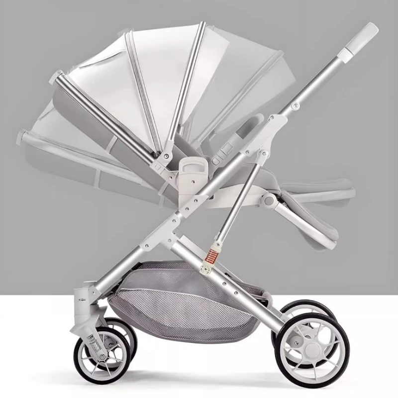 Lightweight High-view Trolley Two-way Baby Carriage Newborn Baby Stroller Multifunctional Folding Stroller