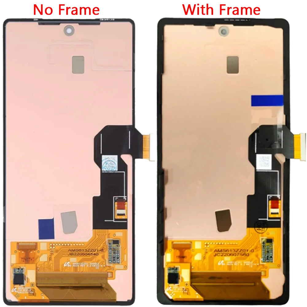 フレーム付きの交換用タッチスクリーンLCD,Google Pixel 6a
