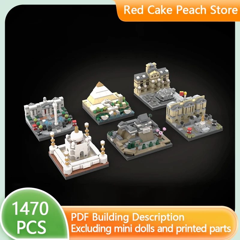 Модель уличного вида MOC, строительный кирпич, миниатюрная всемирно известная архитектура, модульная технология, подарок, праздничная сборка, детский игрушечный костюм