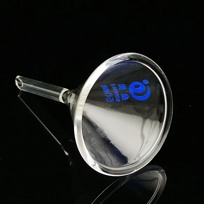 

1pc DIA50mm Transparent borosilicate Glass Thickened conical Funnel Lab Triangle filter funnel Chemistry Educational Stationery