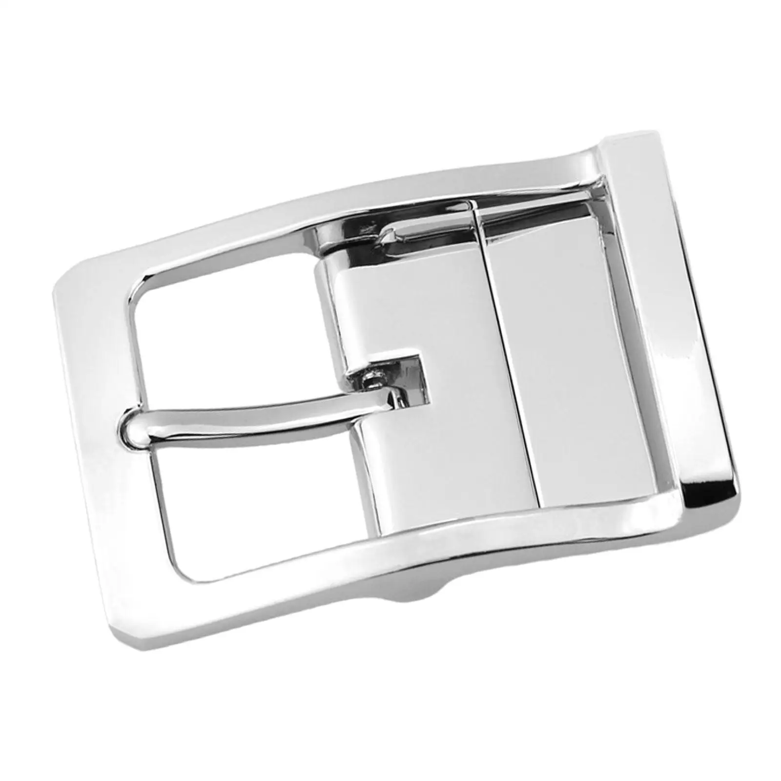 Alloy Belt Buckle Fashion Mens Business Casual Reversible for 33mm-34mm Belt Rectangle Pin Buckle Replacement Pin Belt Buckle