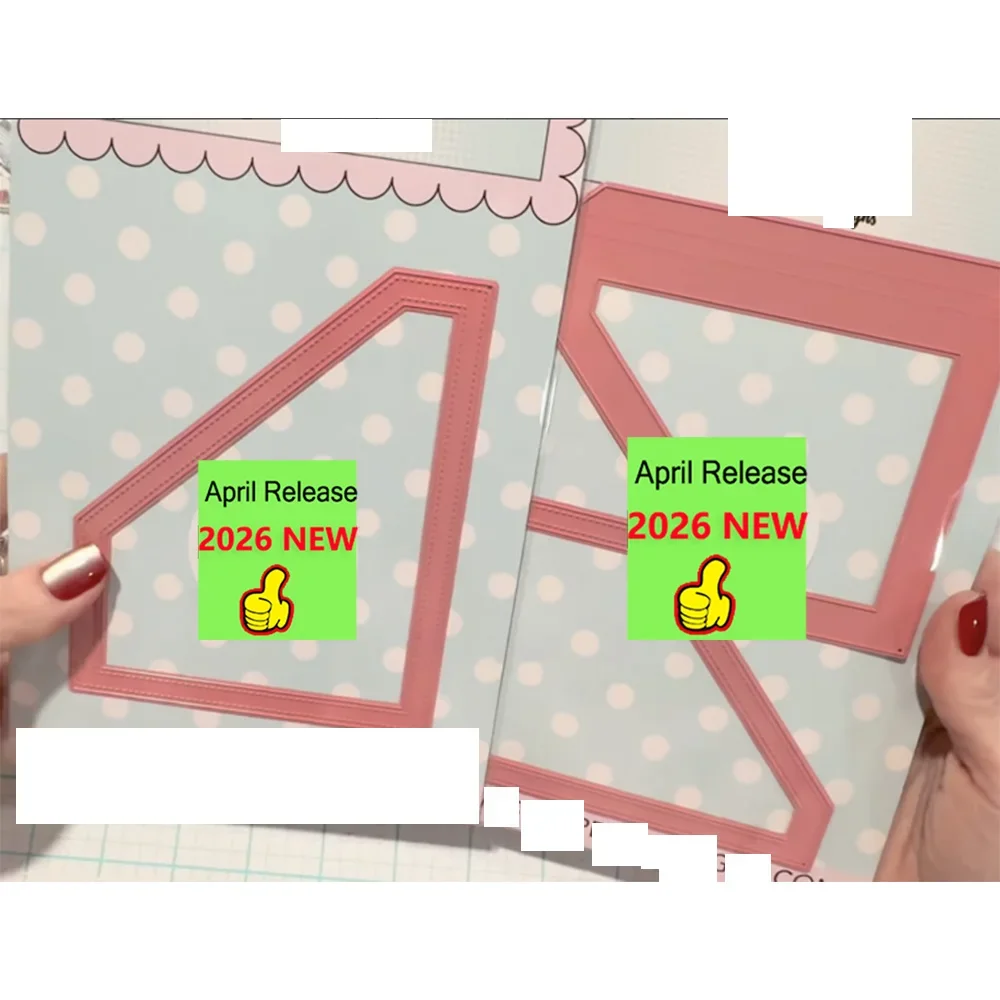 알람 시계 2026 DIY 스크랩북 공예 제작자를 위한 새로운 금속 절단 다이 사진 앨범 템플릿 수제 장식