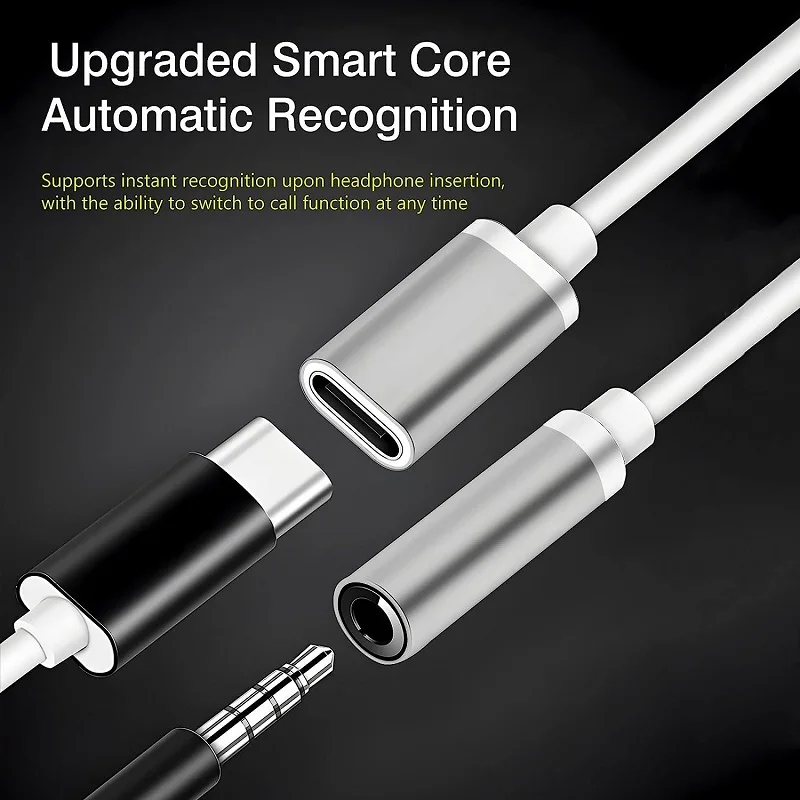 USB C to 3.5mm Headphone Charger Adapter 2-in-1 Type C to Aux Audio Splitter Jack with PD Charging for Phone Tablet Laptop usb port adaptor cable converter
