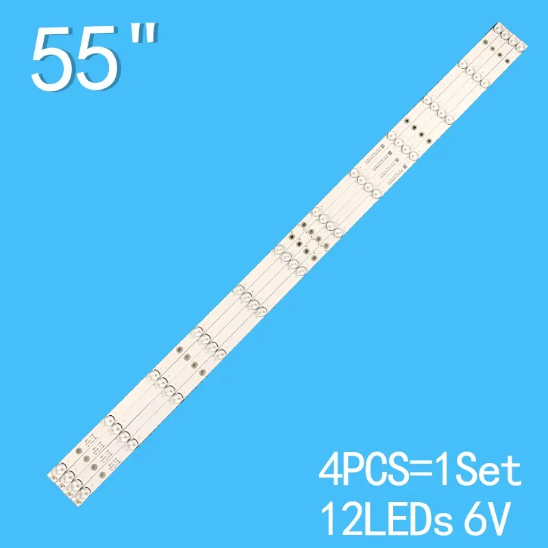 4PCS 1073MM LED Backlight strip 12 lamp for 18MI200J6C70100099800820 A3 AKTV5534 MS-L1157 V4 JF-D400-S0 888102-55S17U 4pcs 1073mm led backlight strip 12 lamp for 18mi200j6c70100099800820 a3 aktv5534 ms l1157 v4 jf d400 s0 888102 55s17u