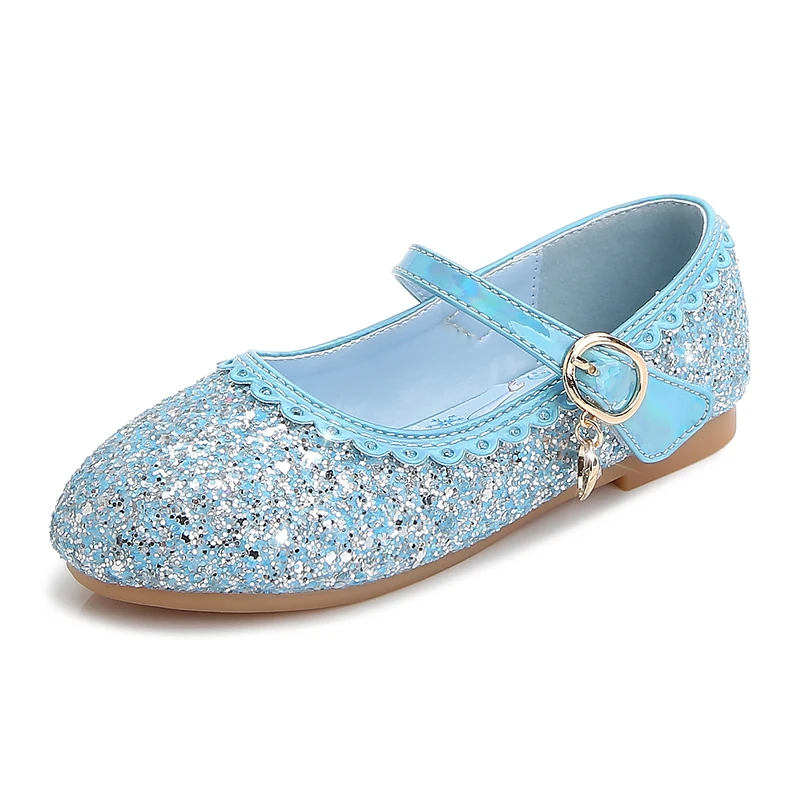 2022 New Children’s Princess Shoes,Soft Bottom Leather Shoes for Girls,Crystal Shoes for Performances and Special Occasions