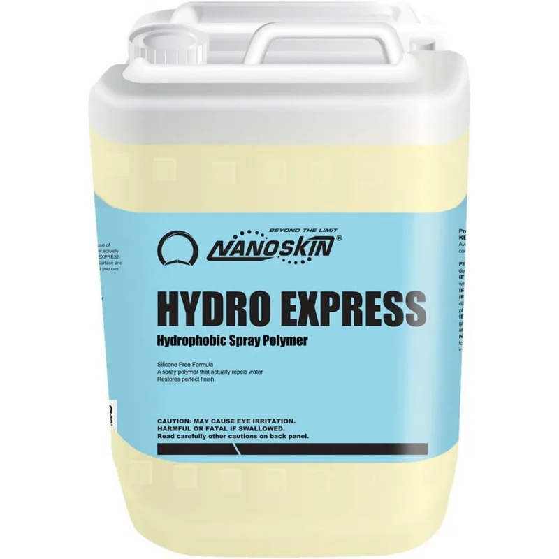 

Гидрофобный полимерный спрей Nanoskin HYDRO EXPRESS, 5 галлонов, усовершенствованная формула для защиты автомобиля, стойкий блеск, усиление