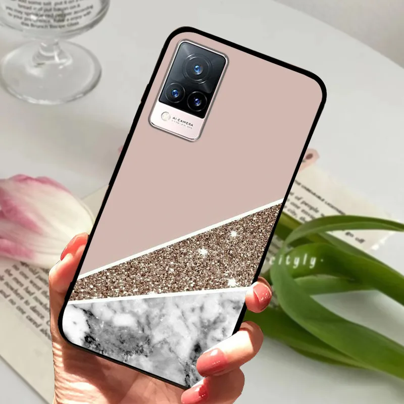 Soft Silicone Phone TPU Coque Cover for Vivo V21 Series - Protective s Shell