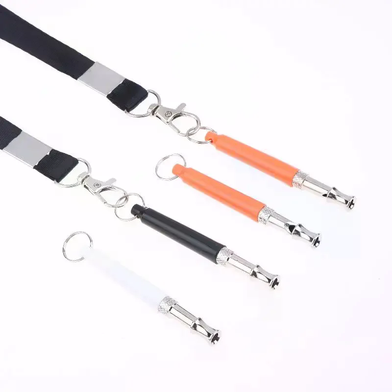 1Pcs Ultrasonic Dog Training Whistle - Adjustable Silent Stop Barking Control Tool With Rope Pets Discipline Supplies Flute