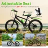 20 Inch Mountain Bike 7 Speed Gears, Adjustable Seat Kids' Bike with Mudguards Kettle Holder Kettle for Boys Girls 8-13 years