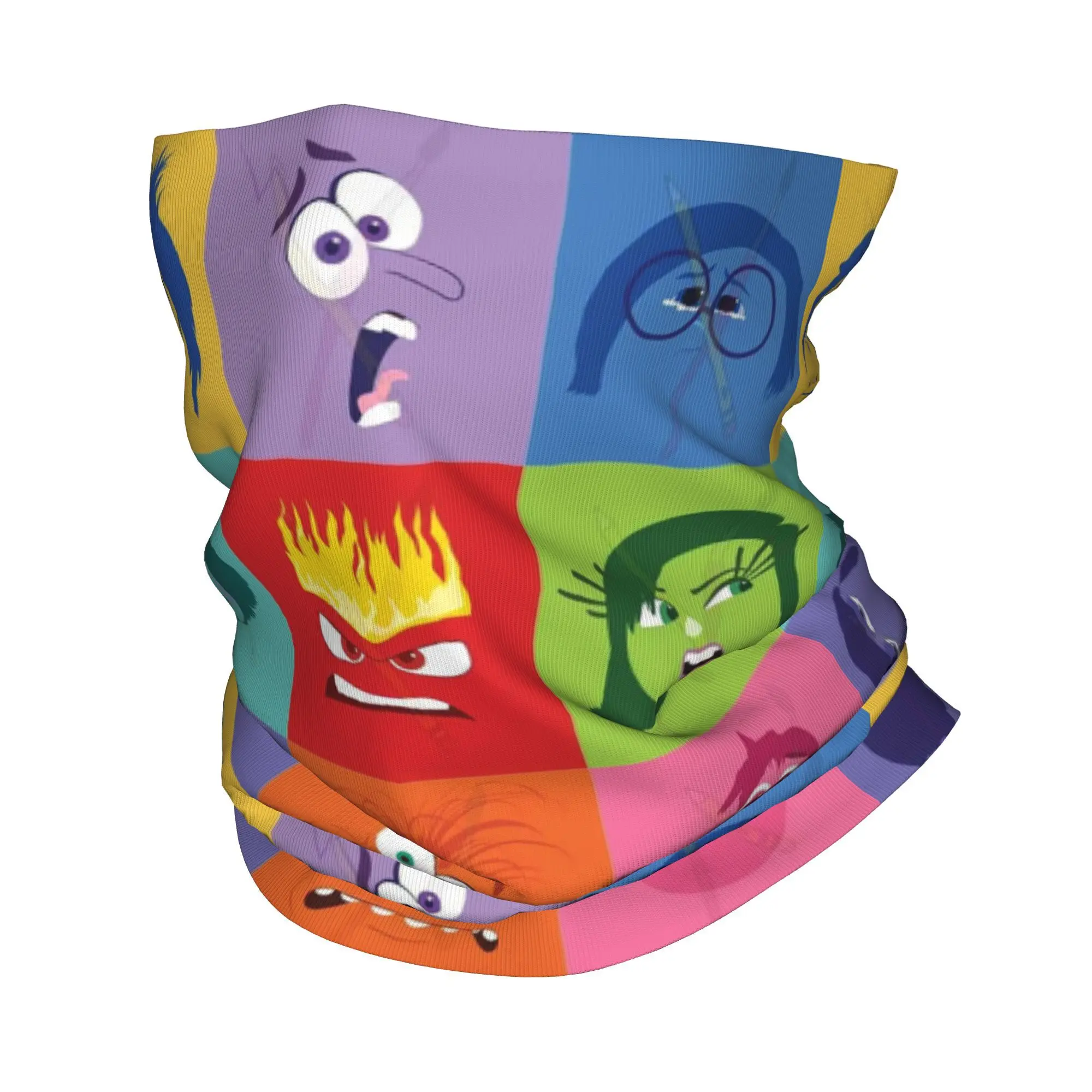 Inside Out Animes Bandana Neck Gaiter UV Protection Face Scarf Cover Men Women Headwear Tube Balaclava cycling bandana neck gaiter