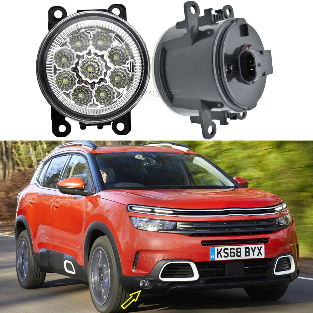 Per Citroen C5 Aircross 2018 2019 2020 Fendinebbia A Led Gruppo Lampada Luci Di Marcia Diurna Fendinebbia A Led Luce Drl H11 12V