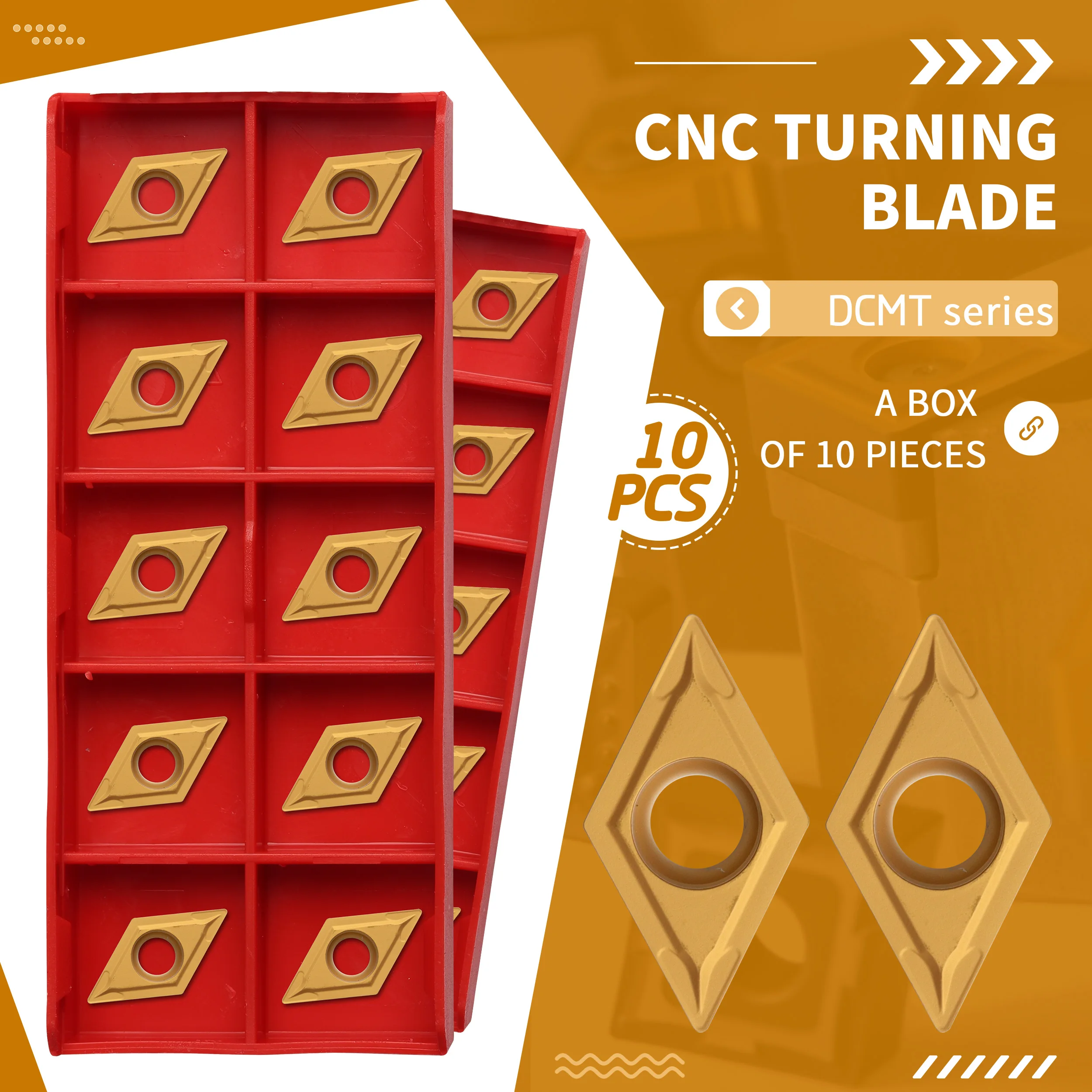 

DCMT11T304 DCMT11T308 CV6088 High Quality Internal Turning Tool Carbide Insert CNC Lathe Tools For Machining Cutting Steel Parts