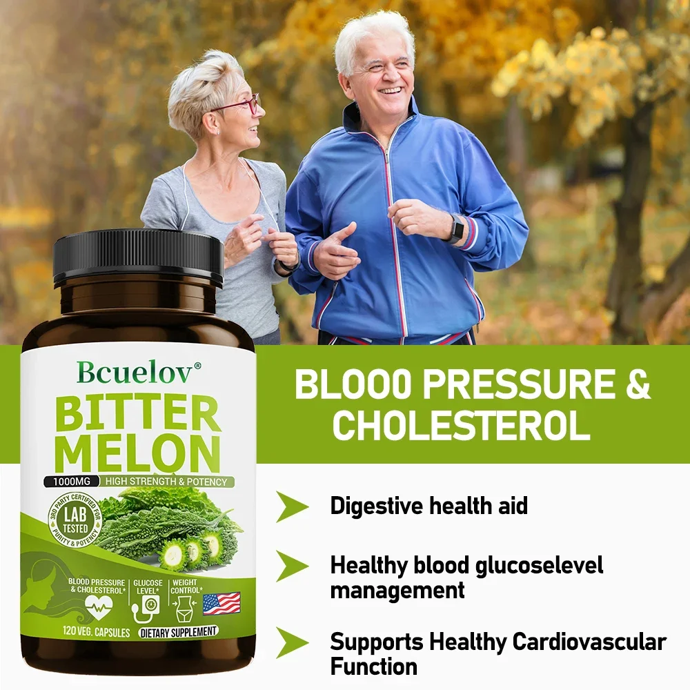 Bitter Melon Extract Capsules-Helps with blood sugar, blood lipids, cardiovascular protection, digestion, liver detoxification