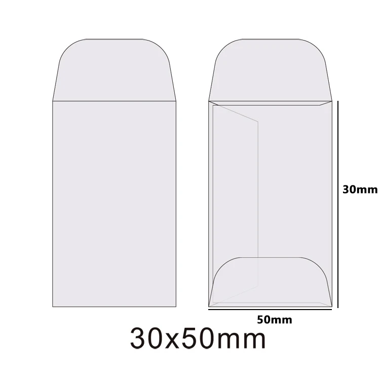 Translucent Envelope 50 pcs/lot Jewelry Storage Bag Earring Necklace Bracelet Gift Packaging Bags Necklace Business Message Card