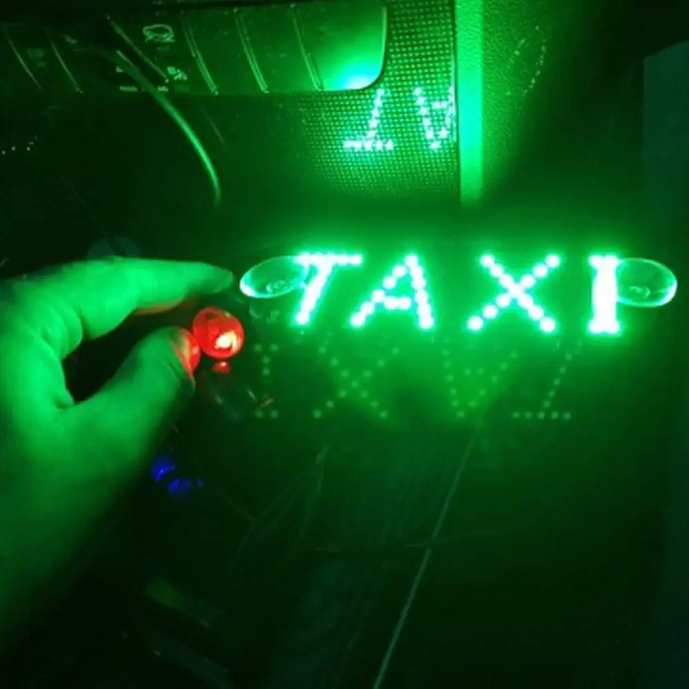 Convenient  Car Lamp Energy Saving Colorful Taxi Light Led Sign Bulbs Instrument Lights Windscreen Cab Indicator