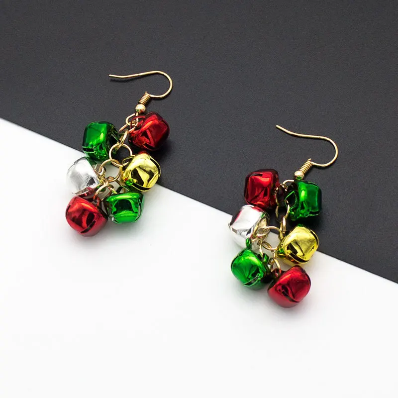 thumbnail image 5 of Pendientes navideños Luoluoyi, joyería de muñeco de nieve de cristal, pendientes de botón de árbol de Navidad para mujer, accesorios creativos de fiesta, regalos para niña, 5 of 5