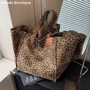 borse luxury firmate borsa luxury donna borsa tracolla donna Borse a tracolla in tela oversize per donna Stampe leopardate Borse shopper di grande capacità Borse di design di lusso da spiaggia estiva 2025 1