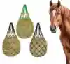 2 PCS Slow Feed Hay Net for Horse 2" Holes Hay Nets Strong Load-Bearing Hay Bag Hanging for Horse Stable Trailer