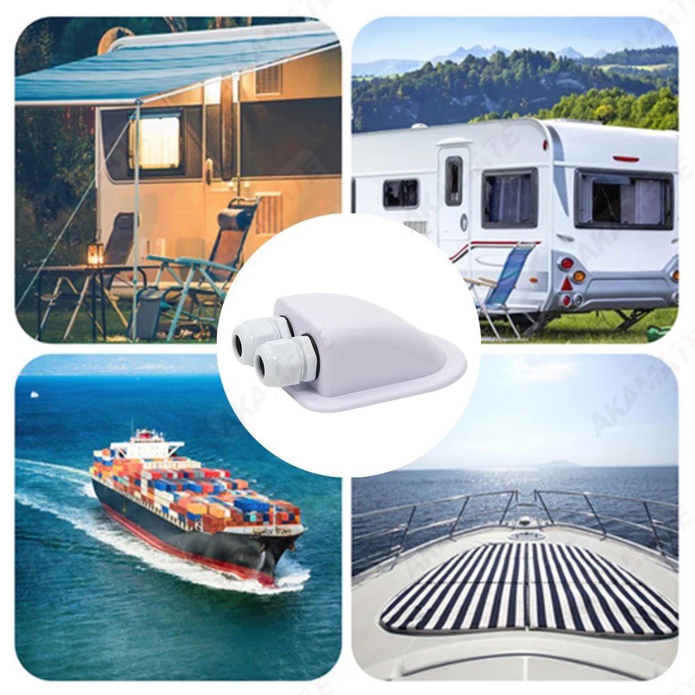 Solar Junction Box Waterproof Wire Entry Cable Storage For Caravan