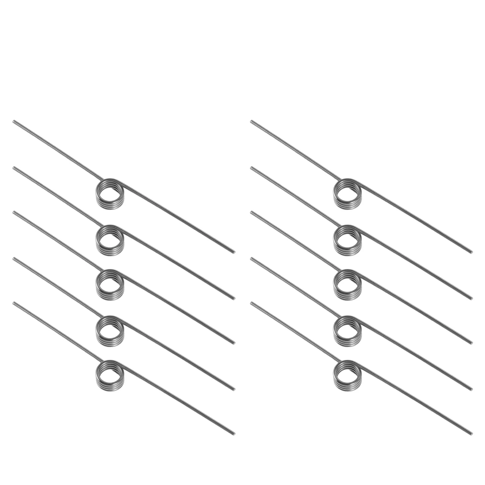 10Pcs 스틸 토션 스프링 4코일 쓰레기통 뚜껑 180도 교체용 쓰레기통 DIY 수리 스프링 세트 4코일 토션 스프링