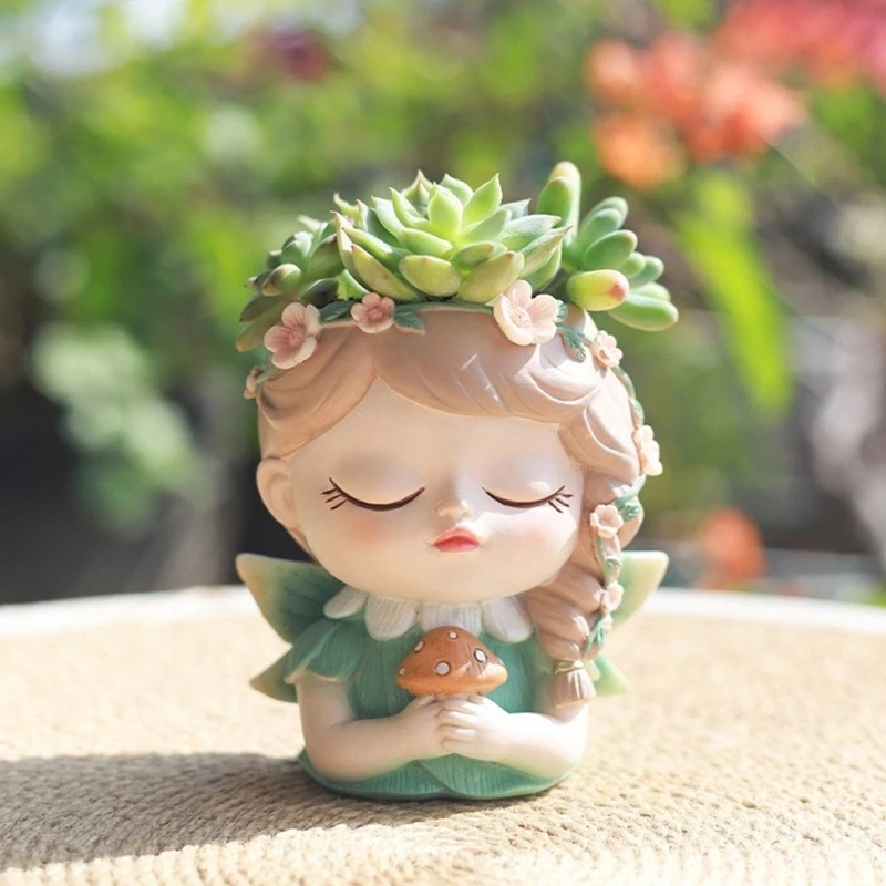 Girl Shaped Versatile Silicone Vase and Concrete Casting Mold