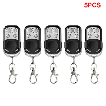 1~5PCS Universal 4 Buttons Garage Door Opener Remote Control 433MHZ Clone Fixed Learning Rolling Code Duplicator Garage 1