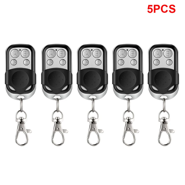1~5PCS Universal 4 Buttons Garage Door Opener Remote Control 433MHZ Clone Fixed Learning Rolling Code Duplicator Garage 1