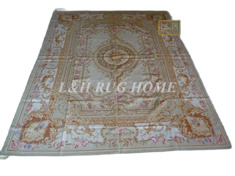 

Free shipping 8'X10' French Aubusson weave rugs handmade aubusson carpets