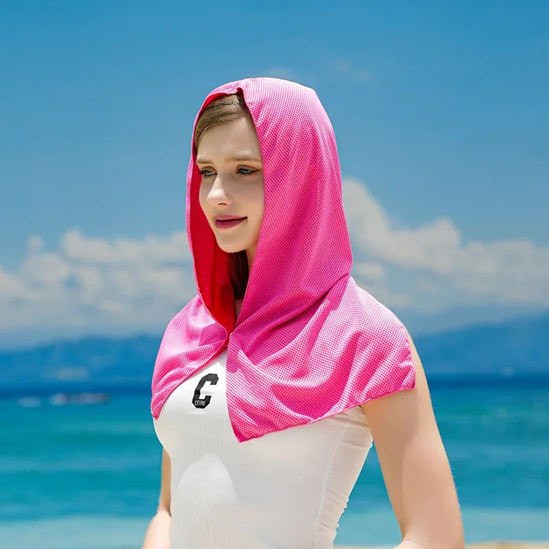 I Tested The Mission Cooling Hoodie Towel And It's A Game-Changer For Summer Workouts