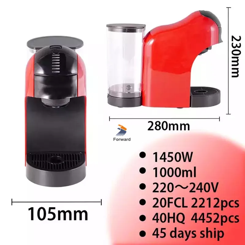 High Quality Espresso Coffee Capsule Machine Automatic Espresso Capsule Coffee Machine
