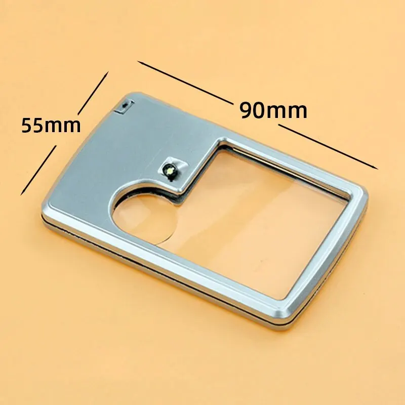 Portable LED Magnifying Glass with 3X 6X Zoom for Elderly Reading