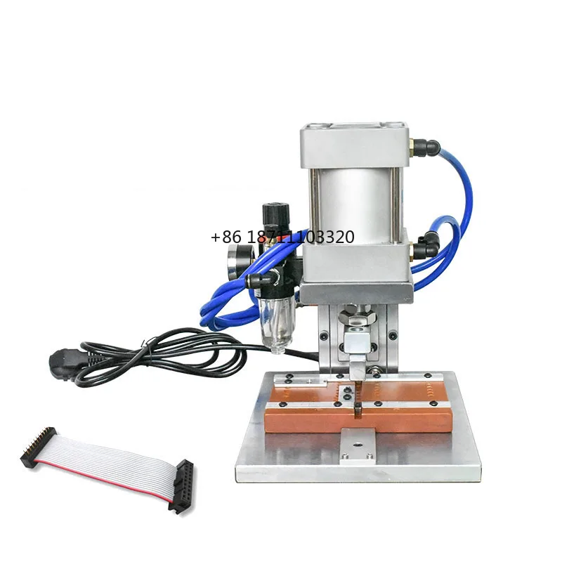 

Пневматический автоматический плоский ленточный компьютерный кабель Idc терминальные Разъемы USB ОБЖИМНАЯ машина