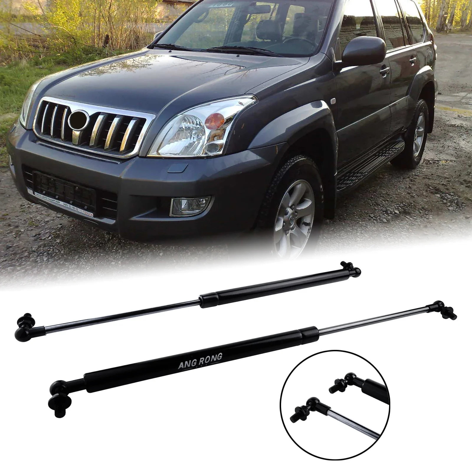 Front Bonnet Gas Struts 5345069055 For Toyota Land Cruiser Prado 120 J120 02-09 front bonnet gas struts