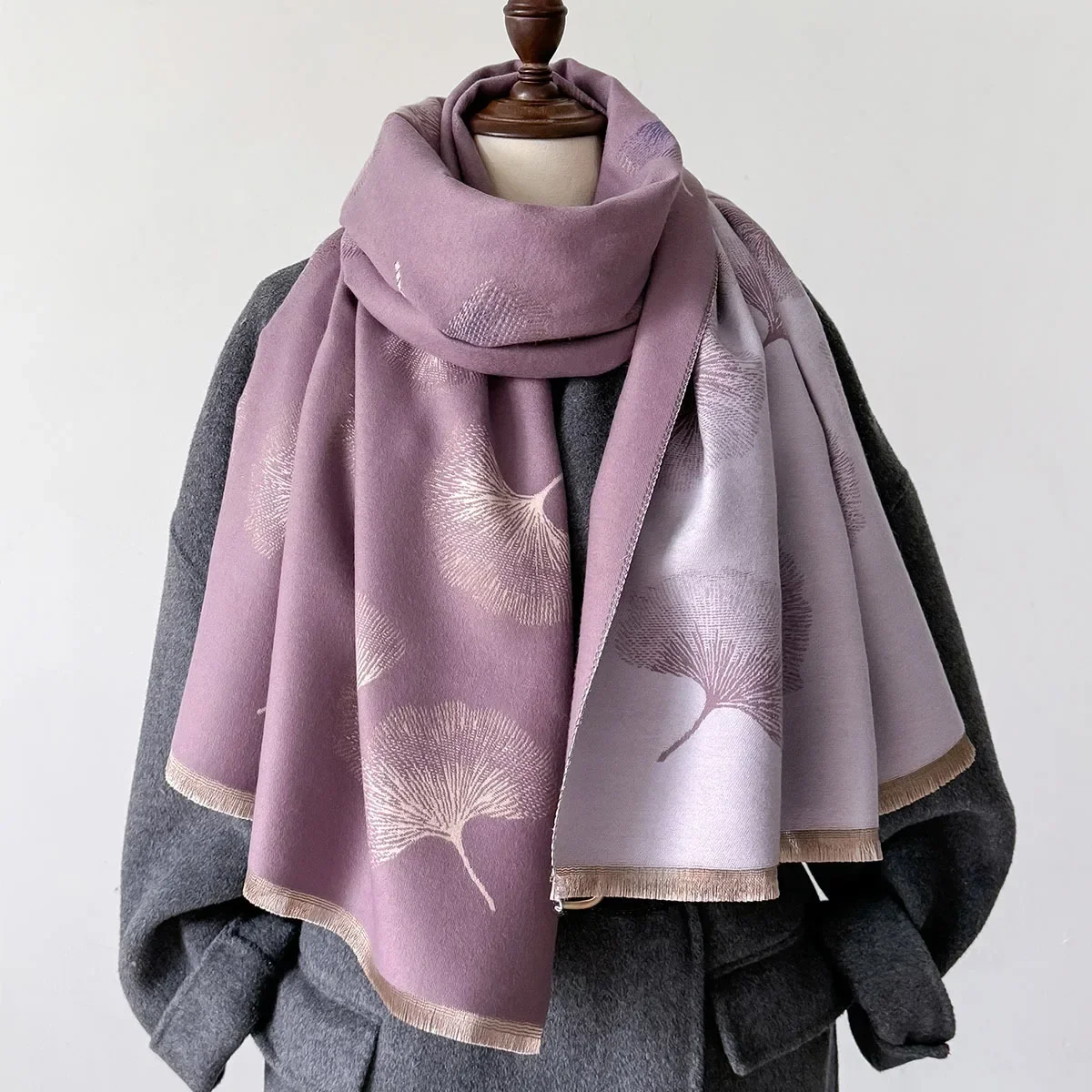 Winter Warm Cashmere Scarf for Women Luxury Pashmina Blanket Thick Shawl Wrap Neckerchief Fashion Bufanda Echarpe Poncho 2024 4