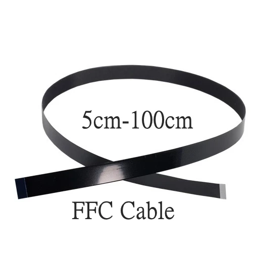 HDMI Cable Ribbon Flat FPV HDMI-Compatible Flexible Cable Raspberry Pi 4 Micro HD To HD/Mini-Compatible Female 90 Degree FFC 20p