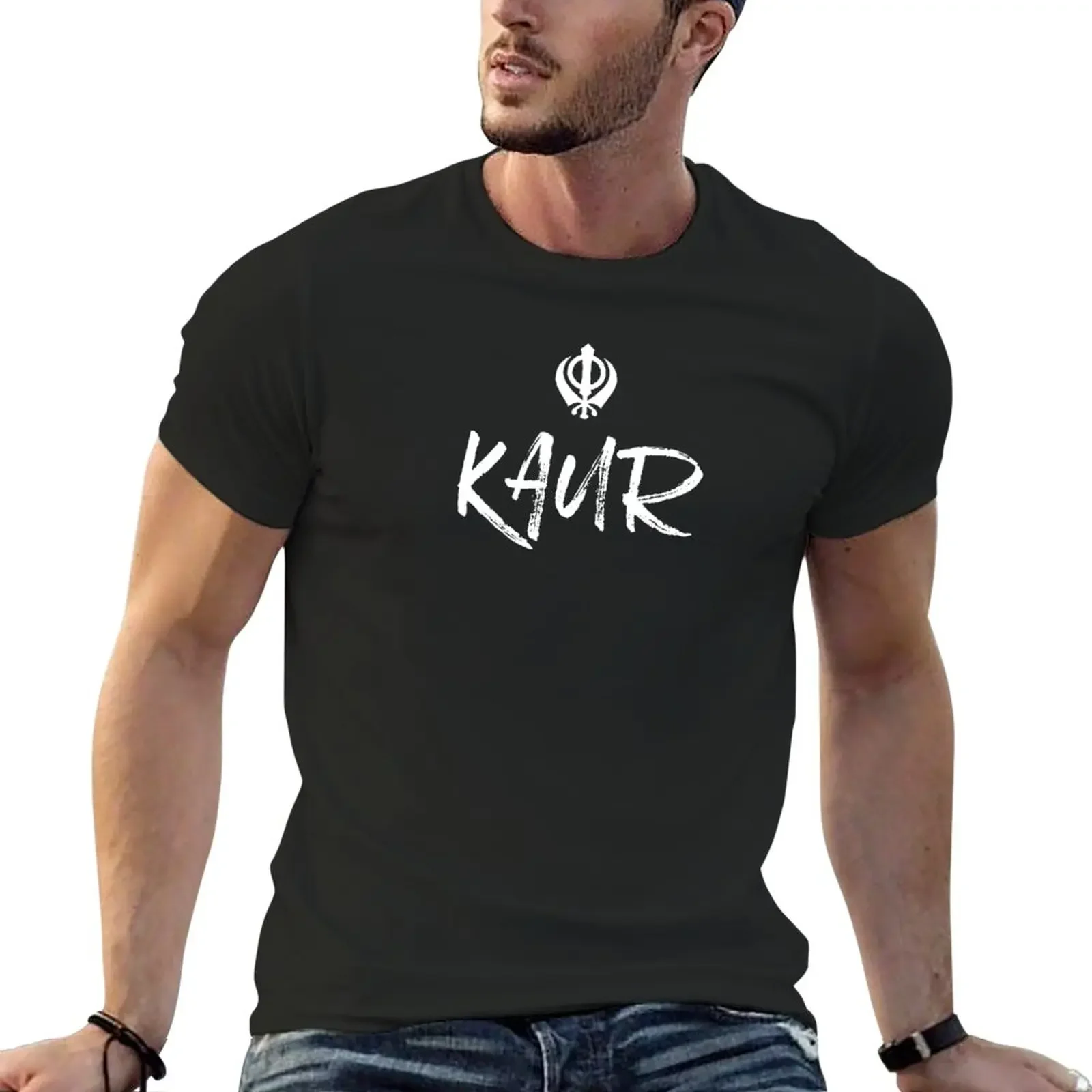 

Kaur Sikh Khanda T-Shirt vintage oversized mens graphic t-shirts big and tall