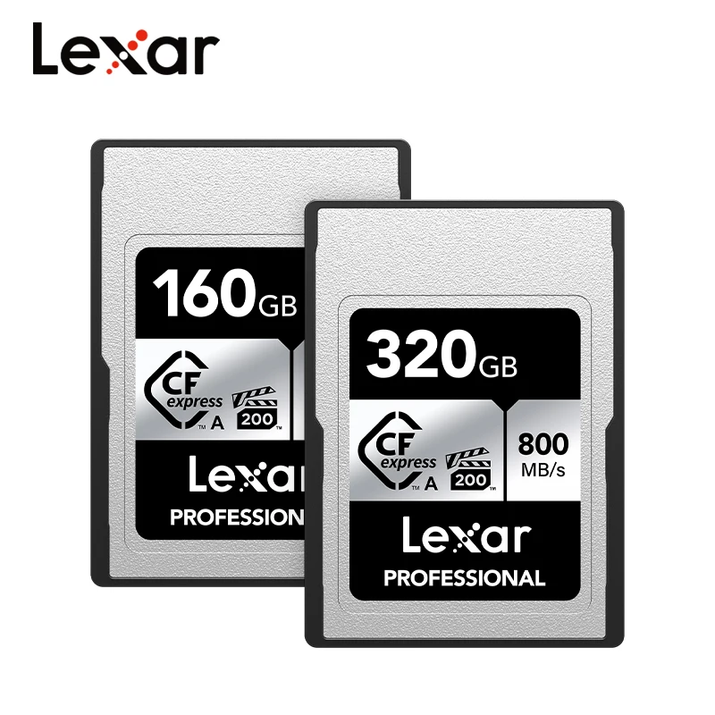 Lexar Cfexpress Type-A Card Professional 800 Mb/S 160Gb 320Gb Cfa Card Vpg 200 Compatibile Sony A7M4 Fx30 Scheda Video Originale Cf