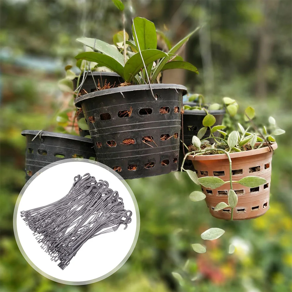 Plant Load Hooks Chain Hanger Flower Pot Indoor Plants Plastic Hanging Holders for