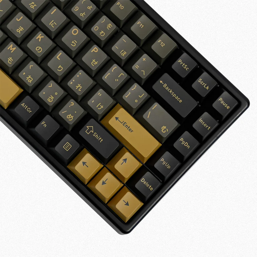 Doubleshot Cereja Perfil para Teclado Mecânico, Laser Hirigana, Cryillic Hangual