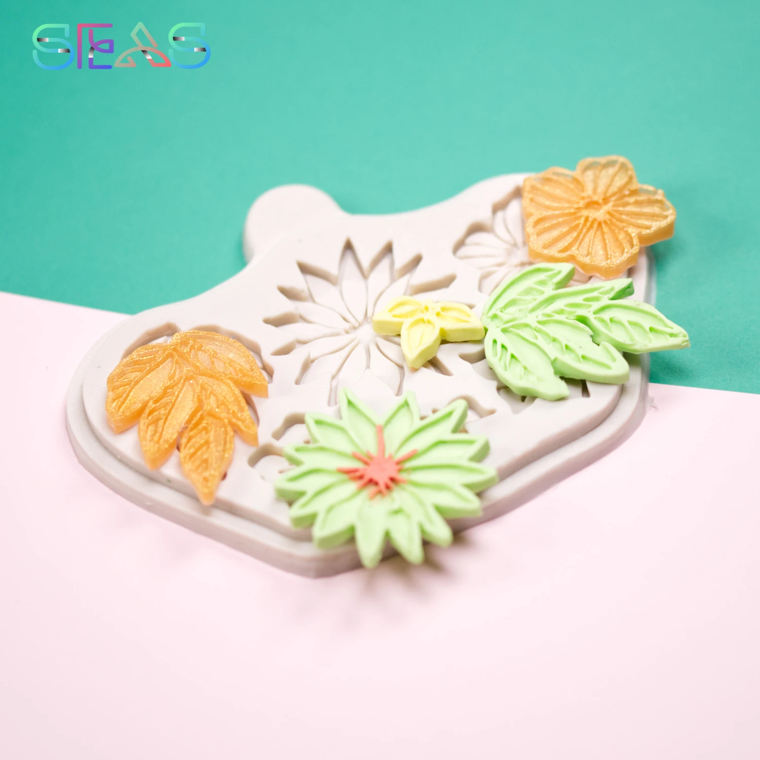 

Flower Fairy Rose Leaf Silicone Mold DIY Baby Birthday Fondant Cake Decorating Tools Chocolate Candy Polymer Clay Resin Moulds
